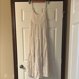 L*Space Cream Sleeveless Maxi Sundress